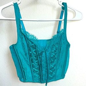 Victorious secret corset top in Turquoise